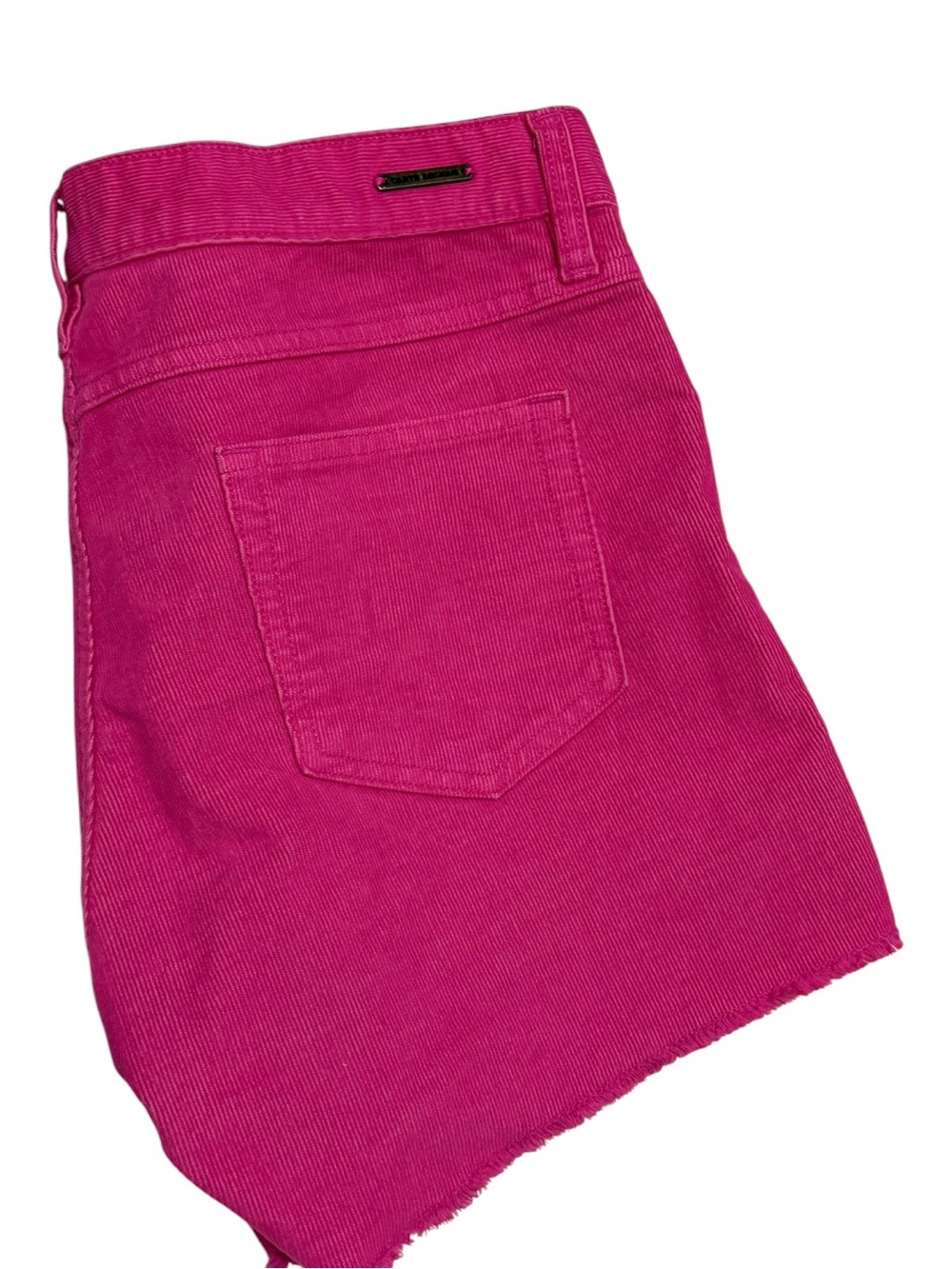 Carve Oahu Dark Pink Frayed Hem Cotton Shorts Size 8 - Picture 8 of 10